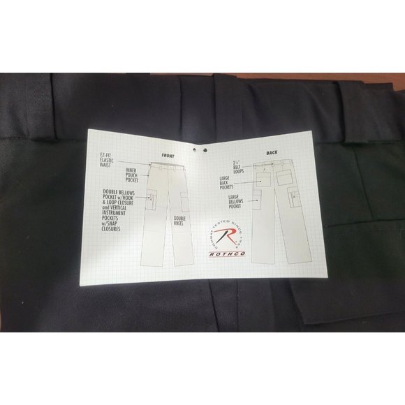 Rothco Women's EMT EMS Black Cargo Pants NEW Size 12 (34x30) Style 5632 - Picture 9 of 10